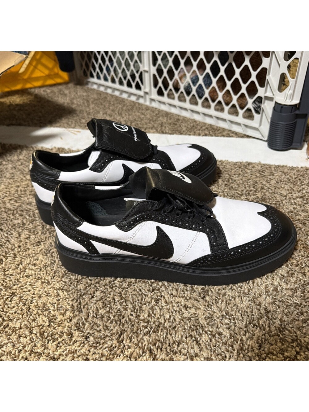 Nike G-Dragon x Kwondo 1 Yin-Yang Mens Size 12 Black White Leather DH2482-101